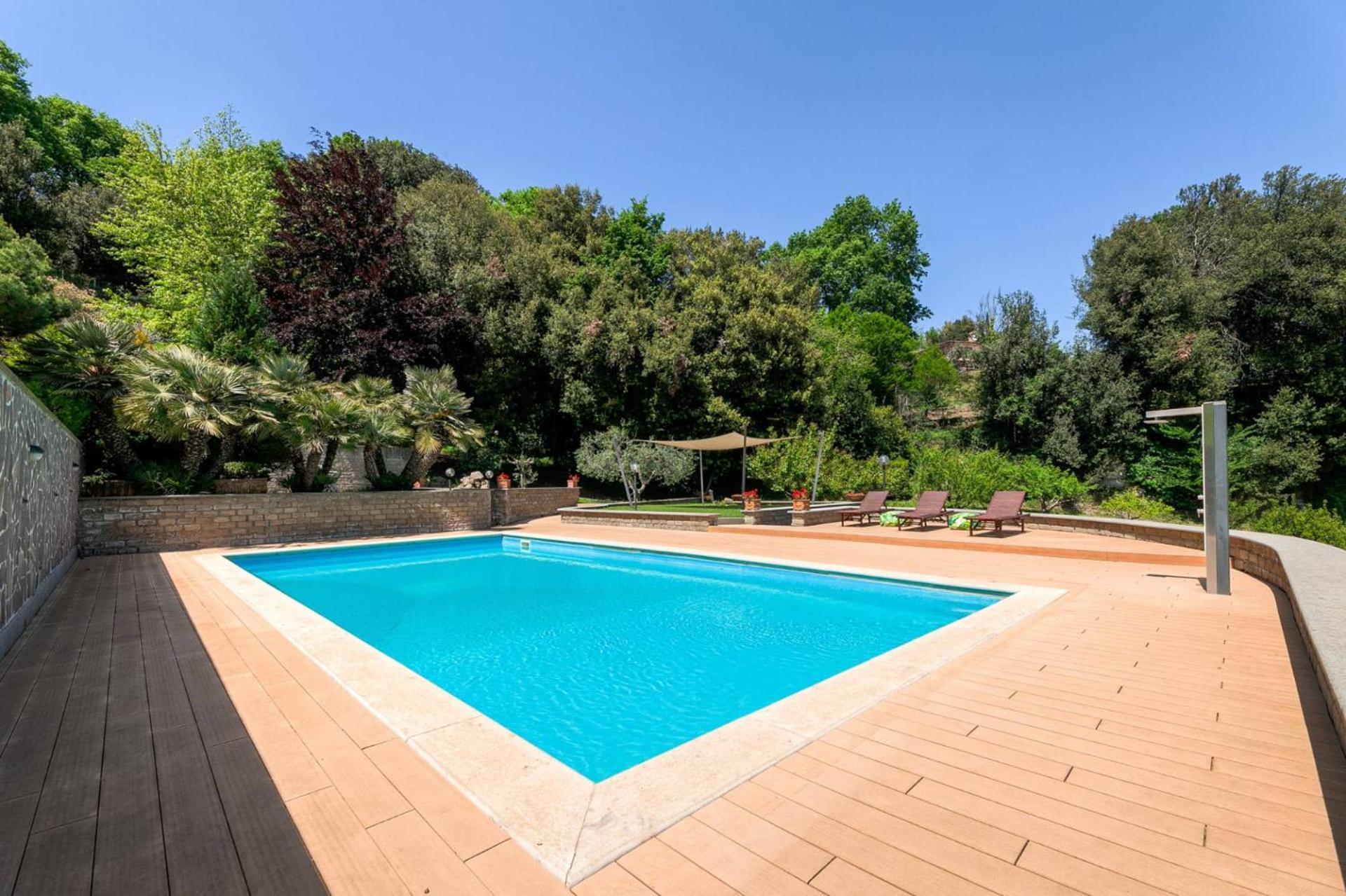 Villa Carolina - Piscina E Parco Panoramico Campagnano Di Roma Exterior foto